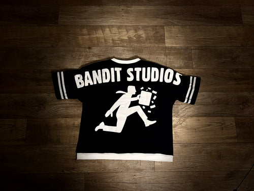 Black Jersey crop tee