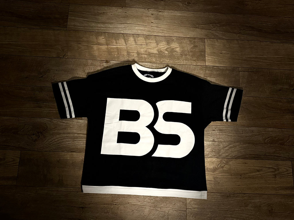 Black Jersey crop tee